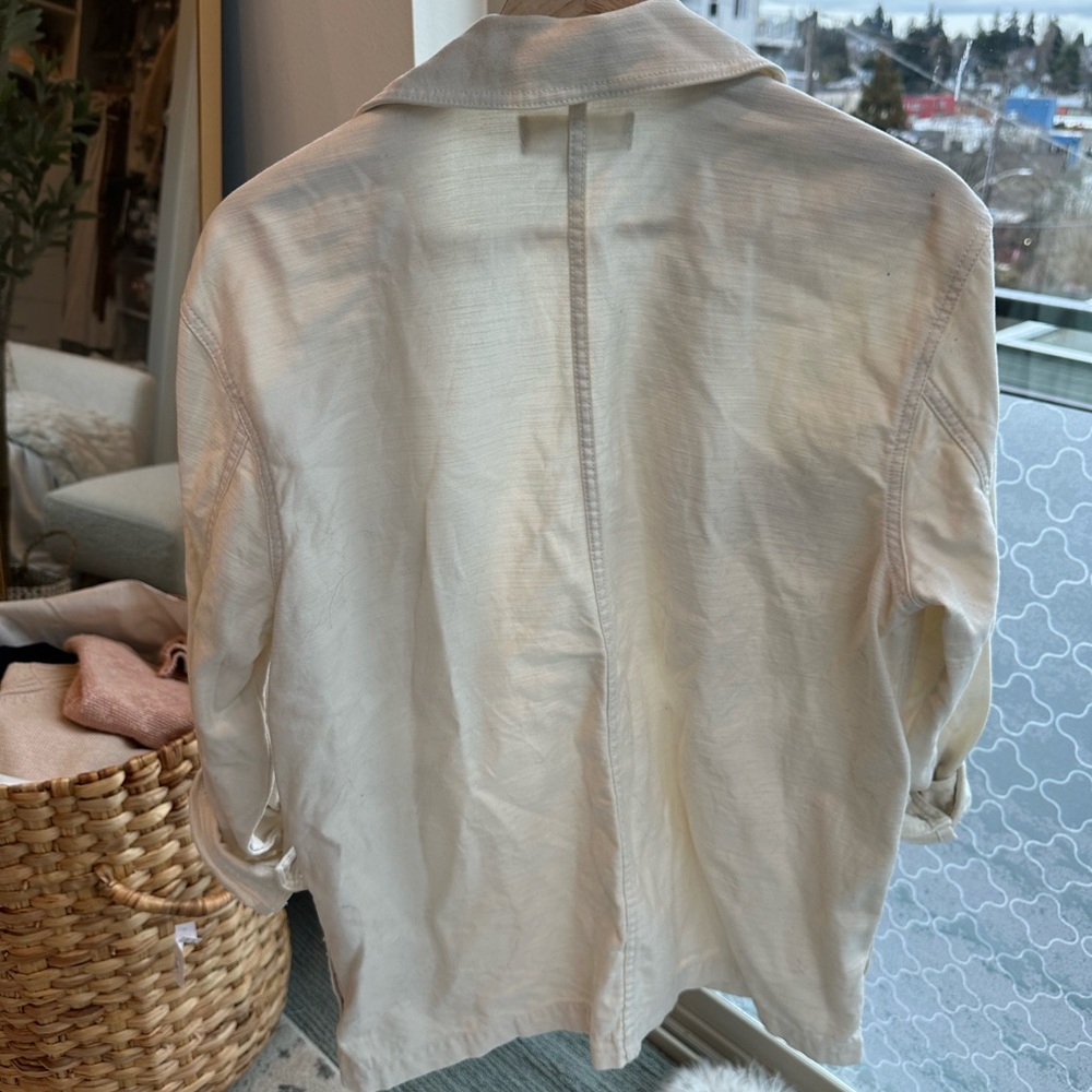 Madewell Drakefield chore jacket in ecru size S - Picture 5 of 7